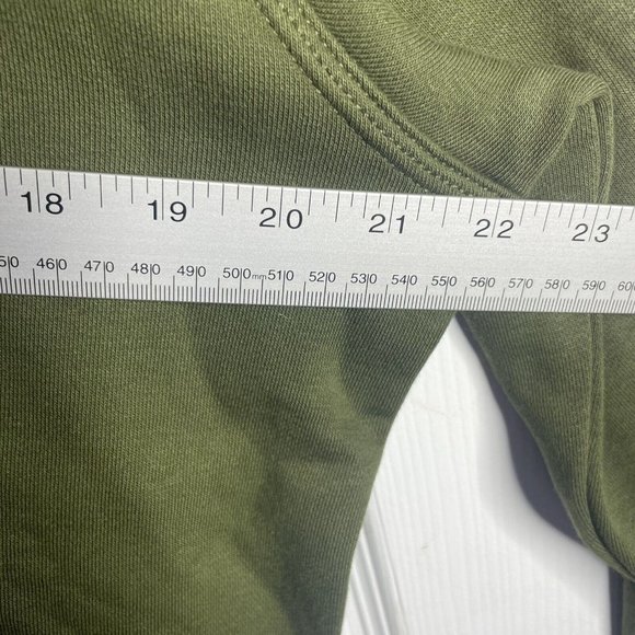 Nike Sweatshirt Men's M Swoosh Logo Crew 839667-327 Olive Green Military New - Picture 5 of 6